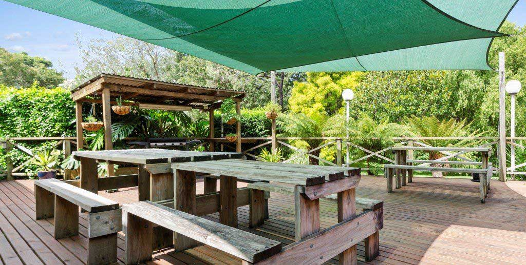 BBQ entertaining area